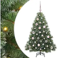 vidaXL Sapin de Noël artificiel avec 150 LED Vert 120 cm PE et PVC