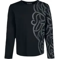 Black premium by emp T-shirt manches longues de - Haut Manches Longues Avec Larges Ornementations - S - 5XL - pour Homme - noir - Taille S