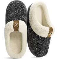 Comfeet Chaussons Dames - Chaussons - Taille 38/39 - Noir - Antidérapant -