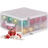 Relaxdays Weihnachtskugel Aufbewahrungsbox (36 cm, 1x)