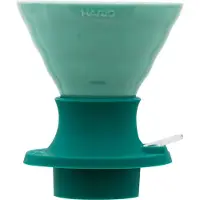 Hario V60 Switch 02, dripper à immersion en céramique, Tropical Turquoise