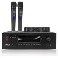 Pyle Karaoke Bluetooth Audio Verstärker (Récepteur), Amplificateur stéréo, Noir
