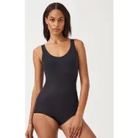 Spanx Femmes, Body, Thinstincts 2.0 - Tank Panty Bodysuit - Maat L - Kleur Very Black, Noir, (L)