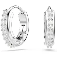 Swarovski Boucles d'oreilles 'Matrix' argent / transparent