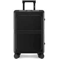Onyx Hybrid Pro Hand Luggage Suitcase with Front Pocket 38 Litres - Recycled Polycarbonate and Zipperless Design - Travel Suitcase with TSA Lock and Spinner Wheels - Lightweight Trolley with Laptop