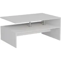 Vicco Table basse Amato Blanc 90x52.6cm, Model 57830