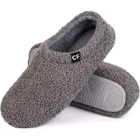 Comfeet Chaussons Dames - Chaussons - Taille 42/43 - Gris - Antidérapant -