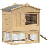 vidaXL Abri pour poules Brun 75 x 60 x 89 cm Bois de pin massif