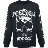 Gothicana by EMP T-shirt manches longues Gothic de - Forever Lost - M - XL - pour Homme - noir - Taille L