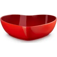 Le Creuset Bol de service en forme de coeur 2,9 l rouge cerise