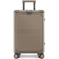 Onyx Hybrid Pro Hand Luggage Suitcase with Front Pocket 38 Litres - Recycled Polycarbonate and Zipperless Design - Travel Suitcase with TSA Lock and Spinner Wheels - Lightweight Trolley with Laptop