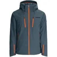 Spyder - Veste de ski imperméable et chaude en Primaloft - Alyeska Jacket Slate Blue pour Homme en Nylon - Taille XL - Bleu