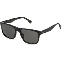Police Splq83 Square Polarized Sunglasses Noir Smoke/CAT3P/54 mm Homme