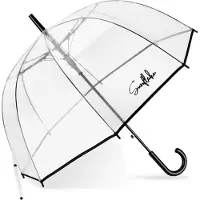 Sunflake Parapluie transparent - Transparent - Parapluie dôme pour adultes - Mariage - Parapluie de mariage -