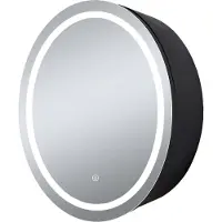 Sensahome armoire de toilette avec éclairage LED - armoire de salle de bain - 3 couleurs LED - 60 x 60 cm
