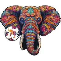 Milliwood Puzzle en Bois - lphant puissant