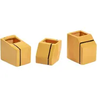 Serax Silos Lot de Bougeoirs by Plan C Yellow | Set of 3