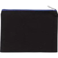 Kimood Pack 50 Pochette en coton canvas - mod?le moyen Black/Royal Blue - Kimood KI0721 - Taille One Size