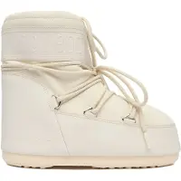 Moon Boot unisex. 80D1409380 Bottines en caoutchouc Icon Low Beige (42/44), Plat, Lacets, Casuel