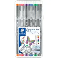 Staedtler Pigment Liner Color 0,3 mm lot de 6