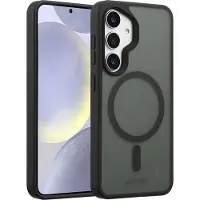 Accezz Coque Givrée Robuste avec MagSafe Samsung Galaxy S25 Plus - Noir