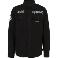Brandit Chemise manches longues de - Vintage Shirt Eddie - M - 4XL - pour Homme - noir - Taille XL