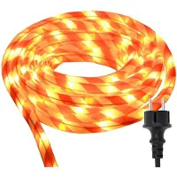 vidaXL Guirlande lumineuse avec câbles et ampoules à lumière blanche chaude, 20 mètres, PVC
