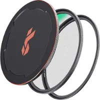 K&F Concept Filtre magnétique 1/4 Black Mist Nano-X avec bague d'adaptation et capuchon d'objectif 62 mm