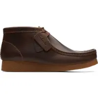 Clarks pour homme. 26172822 Bottines en cuir WallabeeEVO BT marron (42), Plat, Lacets, Casuel