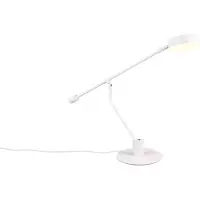 TRIO Lampe de bureau minimaliste moderne réglable blanche couleur variable LED 6W MANDURO