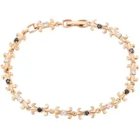 Gaya Bracelet or rose / noir