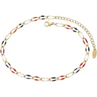 NAEMI Bracelet bleu foncé / or / rouge / blanc
