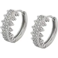 NAEMI Boucles d'oreilles argent / transparent