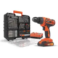 Powerplus Cordless Incl Bat Incl Charge Drill 2.0ah 20v 78 Pieces Orange One Size / EU Plug 220V