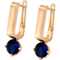 Gaya Boucles d'oreilles bleu nuit / or
