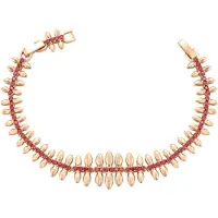 Faina Bracelet or rose / rouge