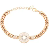 NAEMI Bracelet or rose / blanc