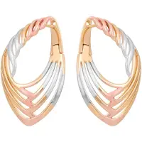 NAEMI Boucles d'oreilles or / or rose / argent