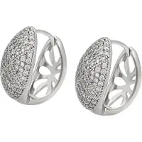 NAEMI Boucles d'oreilles gris argenté