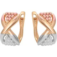 Gaya Boucles d'oreilles or / or rose / argent