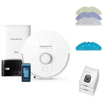 Rowenta X-plorer Serie 140+ Rr9197wh Met Leegstation - Aspirateur Robot Avec Fonction Serpillère Blanc
