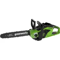 Greenworks Scie à chaîne sans fil GD40CS15, équipée d'un moteur sans balais, avec une lame de 14 pouces (35 cm)