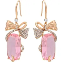 Faina Boucles d'oreilles or / rose / transparent