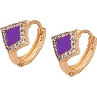 Gaya Boucles d'oreilles or rose / violet
