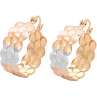 Gaya Boucles d'oreilles or rose / rose / argent