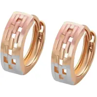 NAEMI Boucles d'oreilles or / or rose / argent