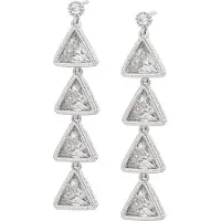 NAEMI Boucles d'oreilles argent / transparent