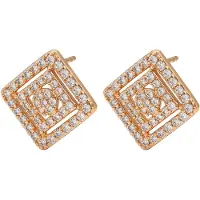 Gaya Boucles d'oreilles or / blanc