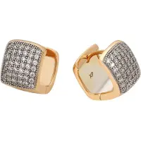 Gaya Boucles d'oreilles or / blanc