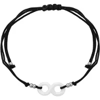 Gaya Bracelet noir / argent / blanc